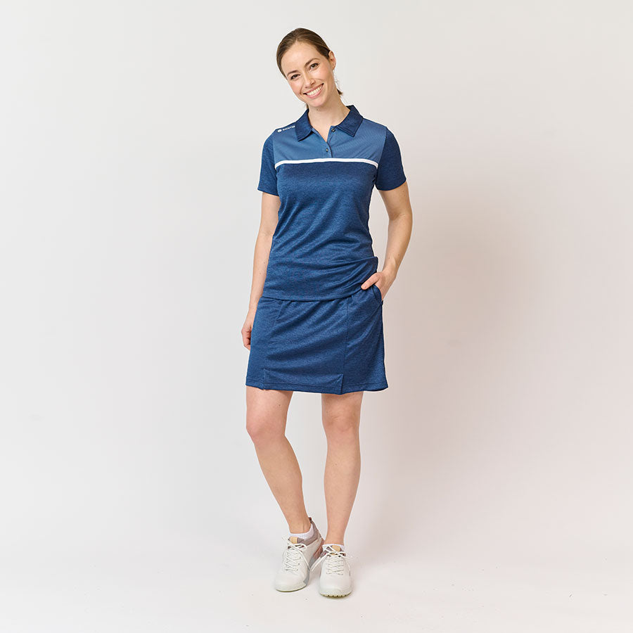Damen-Sportpolo, Marineblau