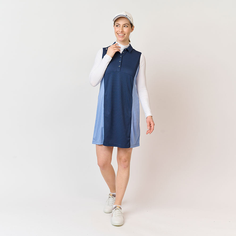 Dobby-Sportkleid für Damen, Marineblau