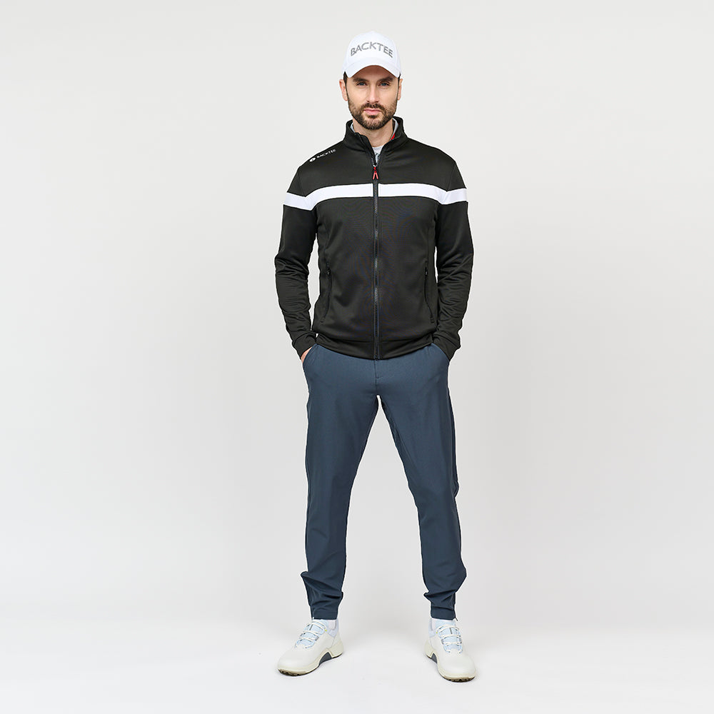 Herren Shield Full Zip Midlayer, Schwarz