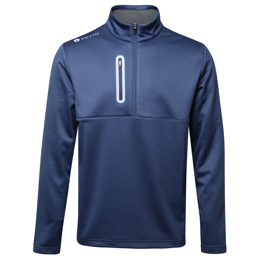 Herren Shield Zipneck Midlayer, Marineblau