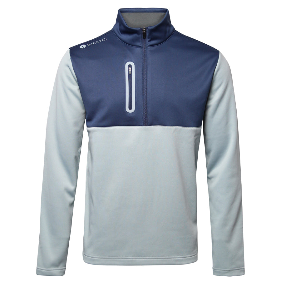 Herren Shield Zipneck Midlayer, Hellgrau