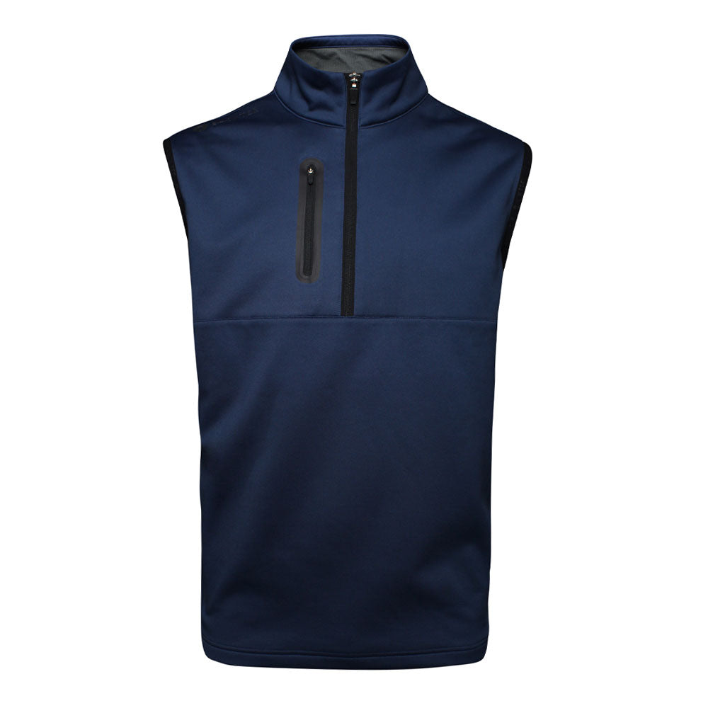 Herren Shield Midlayer Slipover, Marineblau