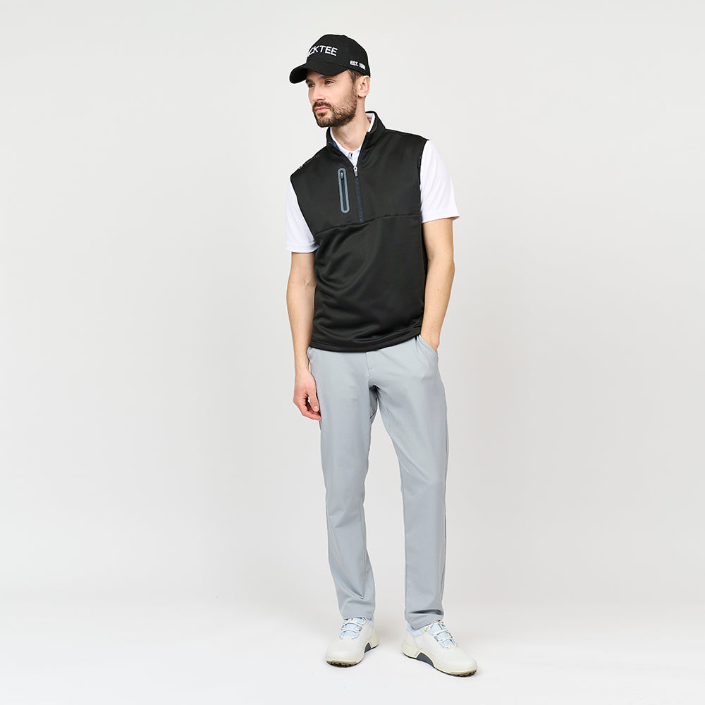 Herren Shield Midlayer Slipover, Schwarz