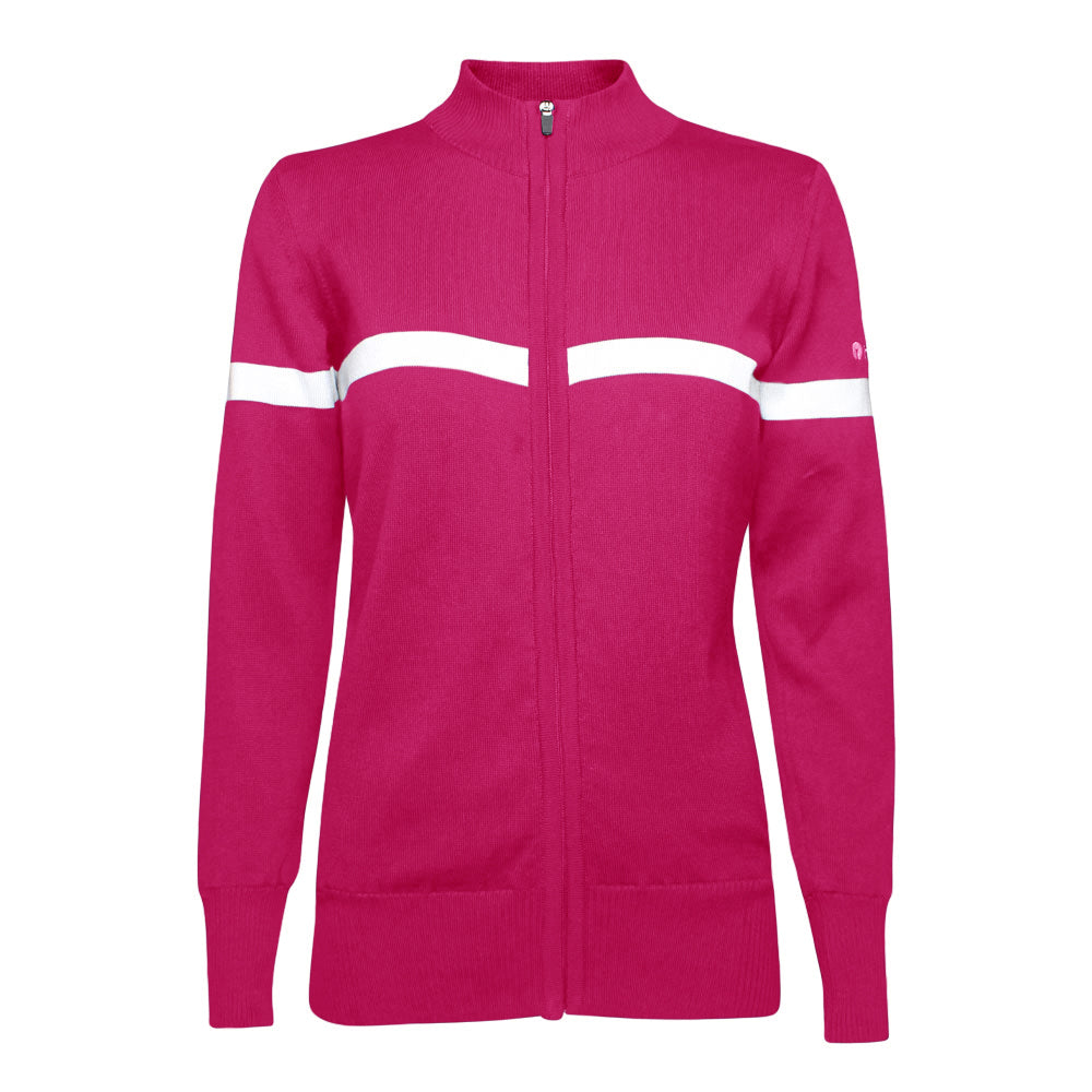 Bio-Windbreaker-Pullover für Damen, Fuchsia