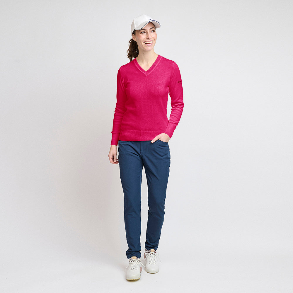 Bio-Freizeitpullover für Damen, Fuchsia