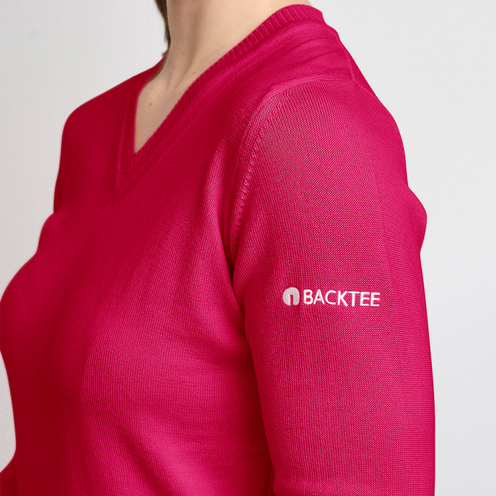 Bio-Freizeitpullover für Damen, Fuchsia