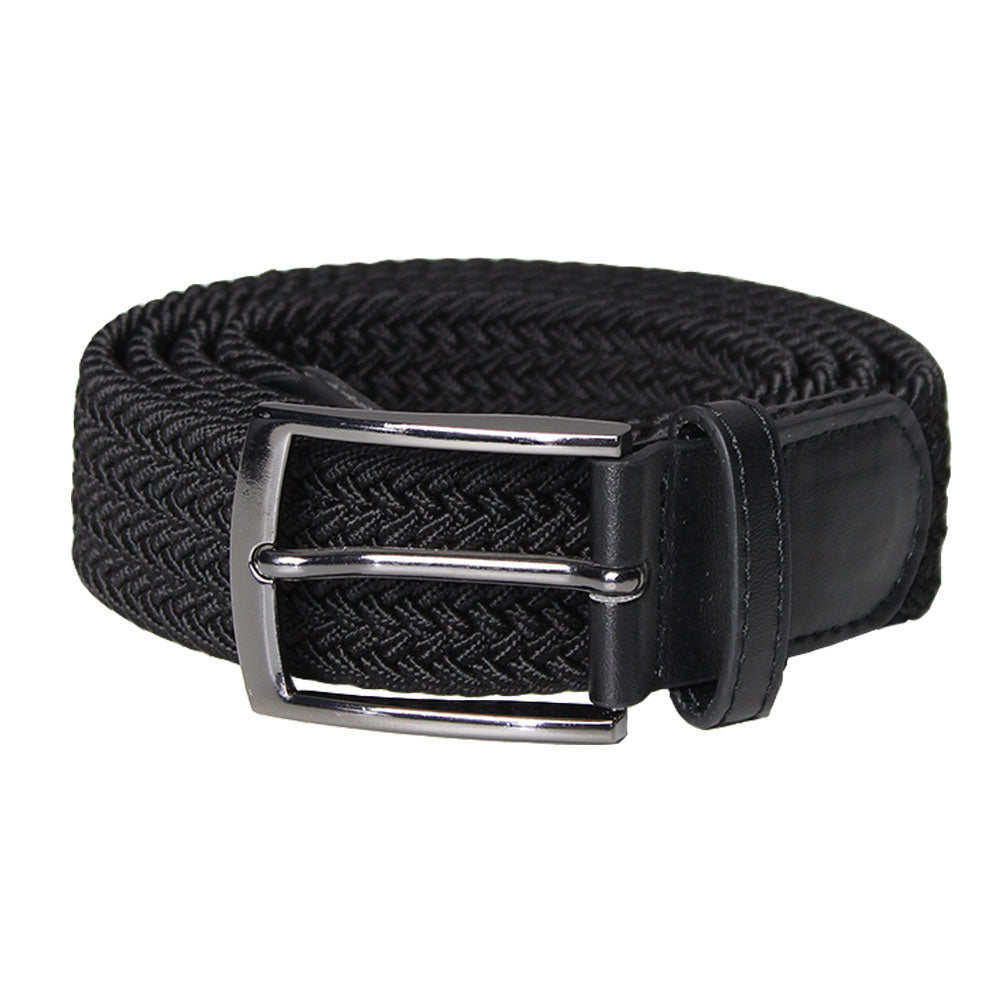 Elastischer Unisex-Gürtel, Schwarz