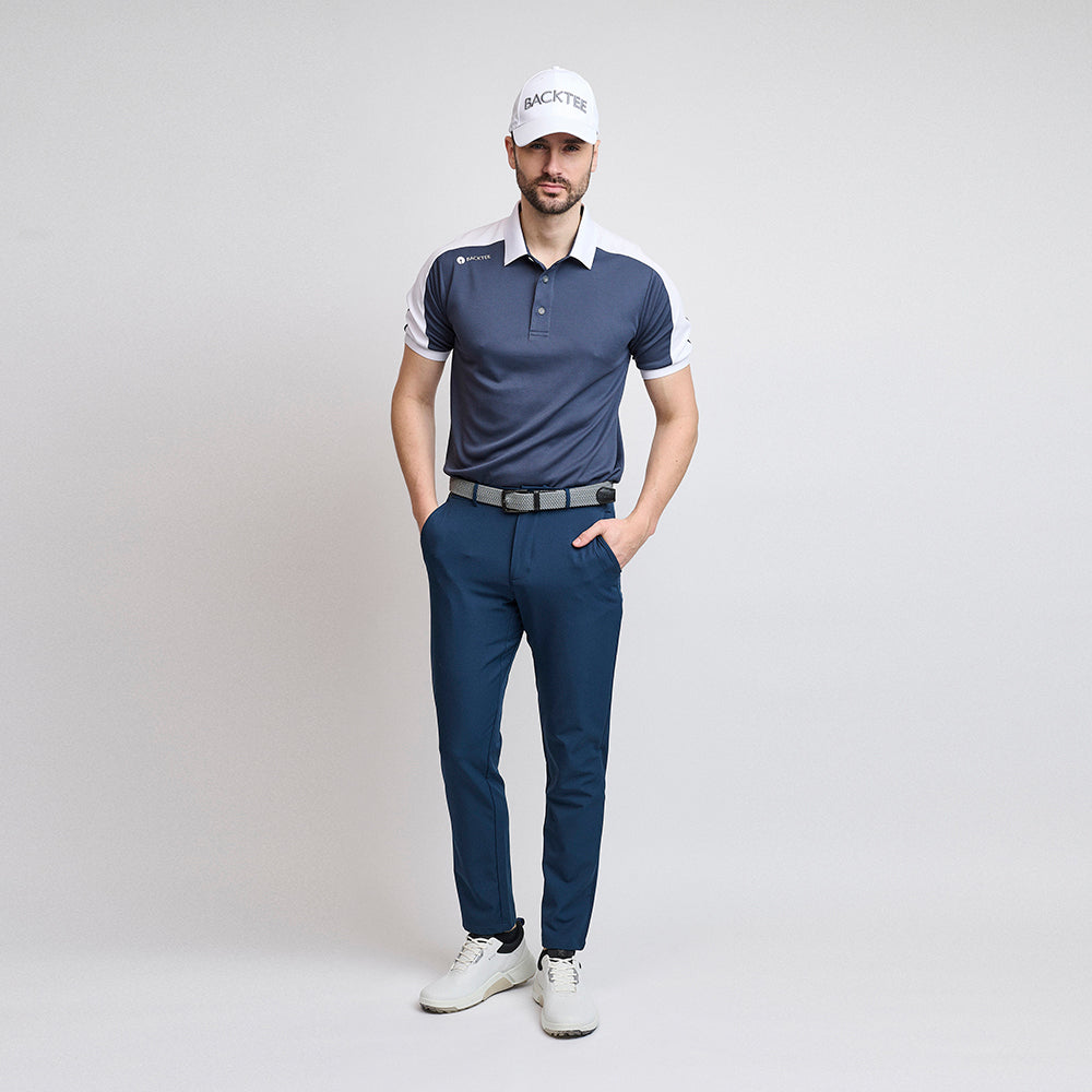 Herren-Turnierpolo, Ombre Blue