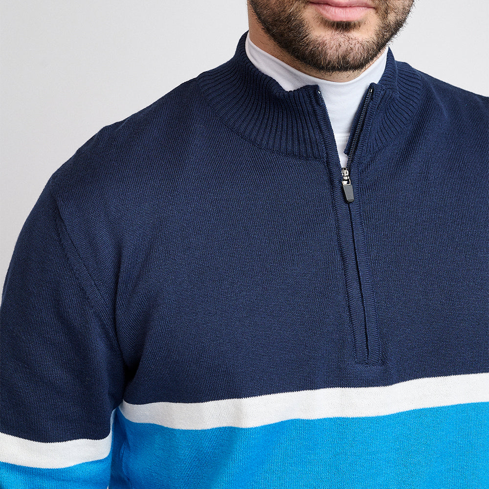 Nordic-Windbreaker-Pullover für Herren, Saphire