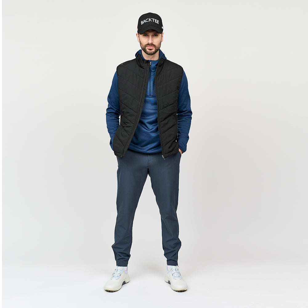 Herren-Hybridweste, Schwarz