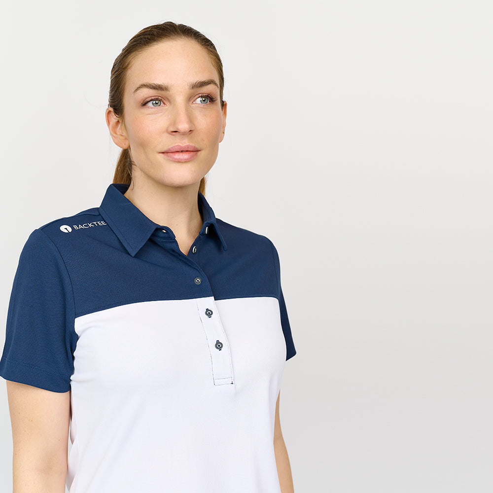 Tour-Poloshirt für Damen, Marineblau