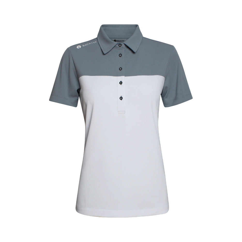 Tour-Poloshirt für Damen, Hellgrau