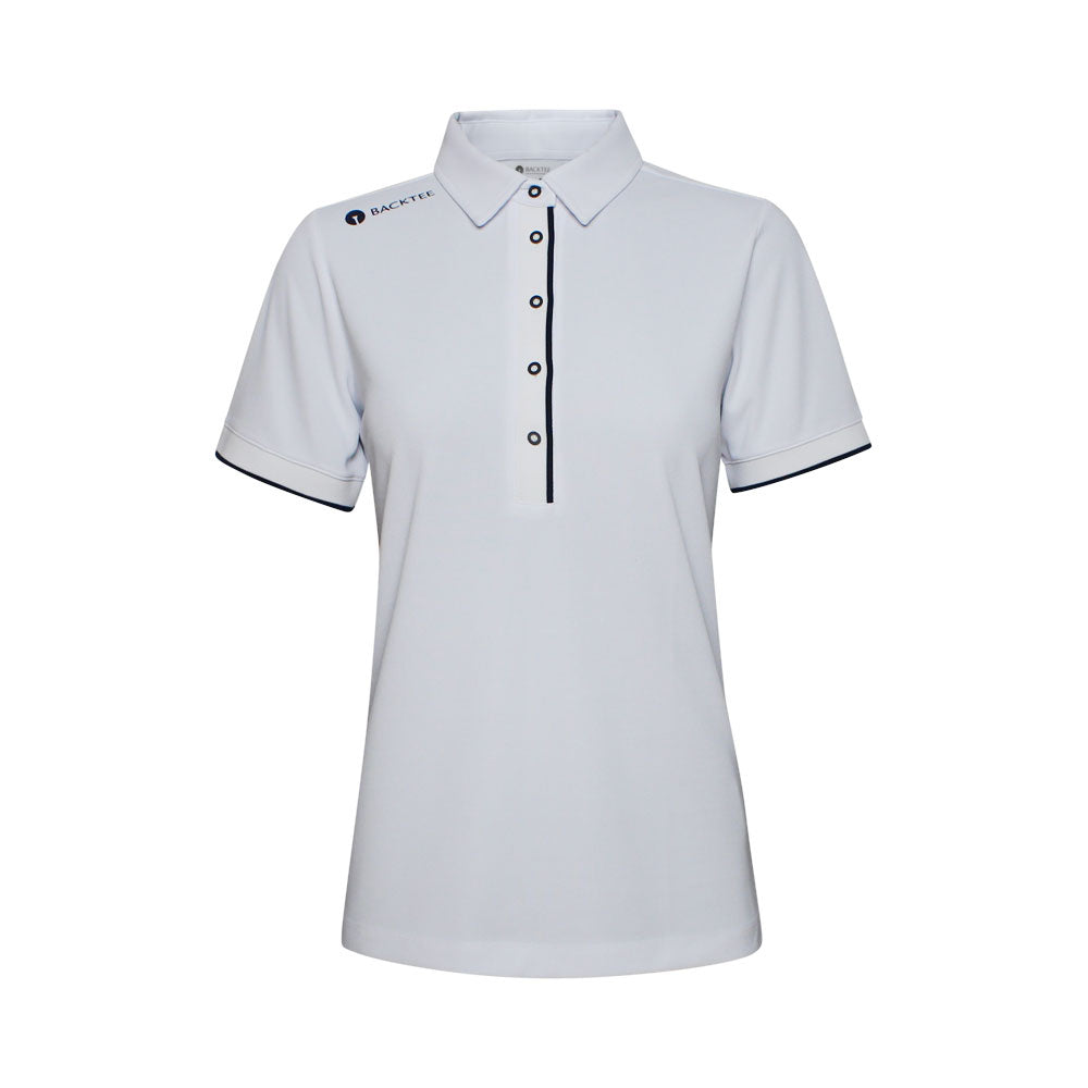 Klassisches Poloshirt für Damen, Weiß