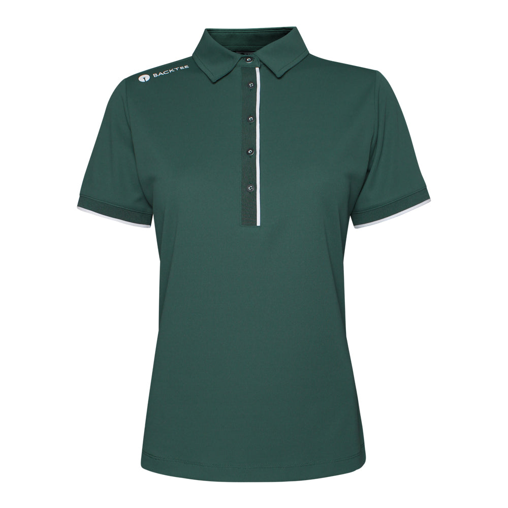 Klassisches Poloshirt für Damen, Bistrogrün