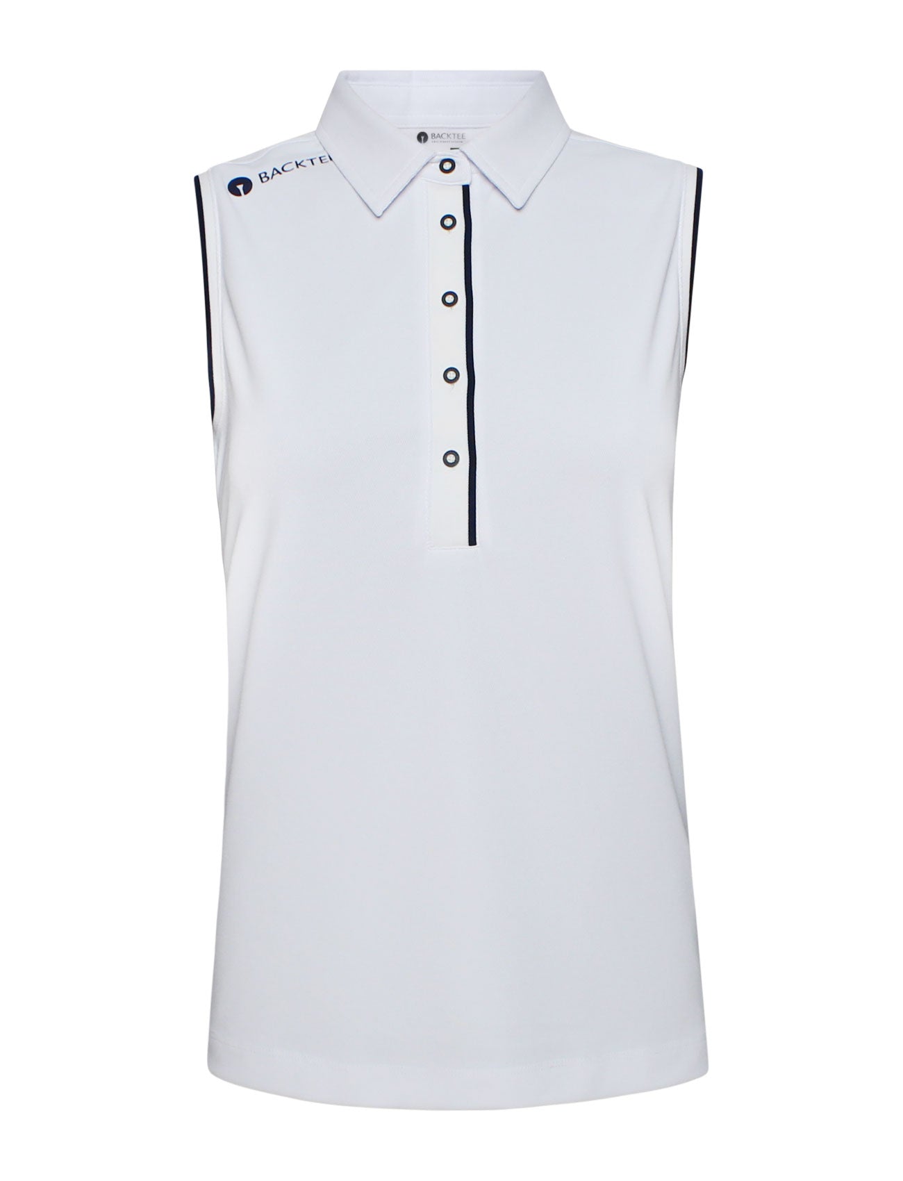 Klassisches Poloshirt für Damen, Weiß
