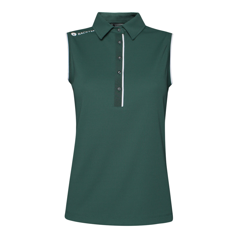 Klassisches Poloshirt für Damen, Bistrogrün
