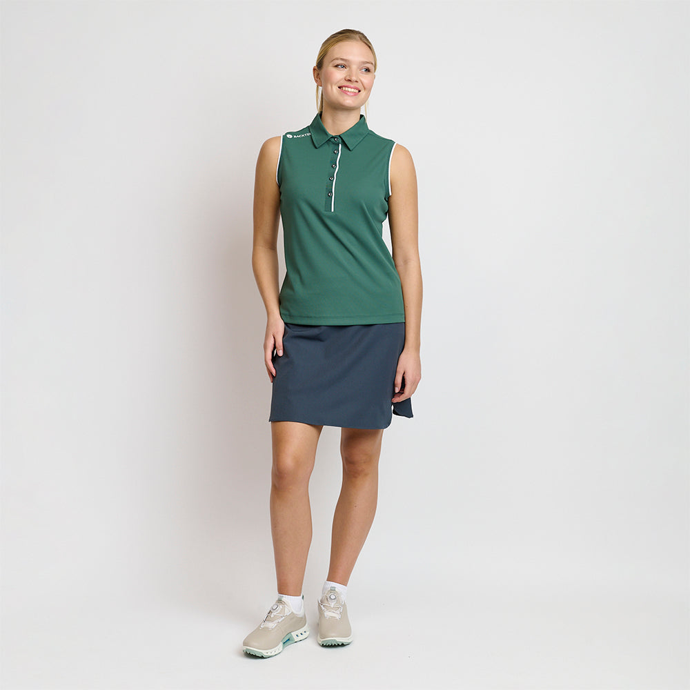 Klassisches Poloshirt für Damen, Bistrogrün