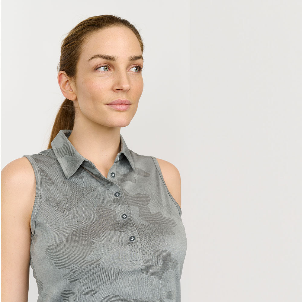 Camou-Top für Damen, Hellgrau
