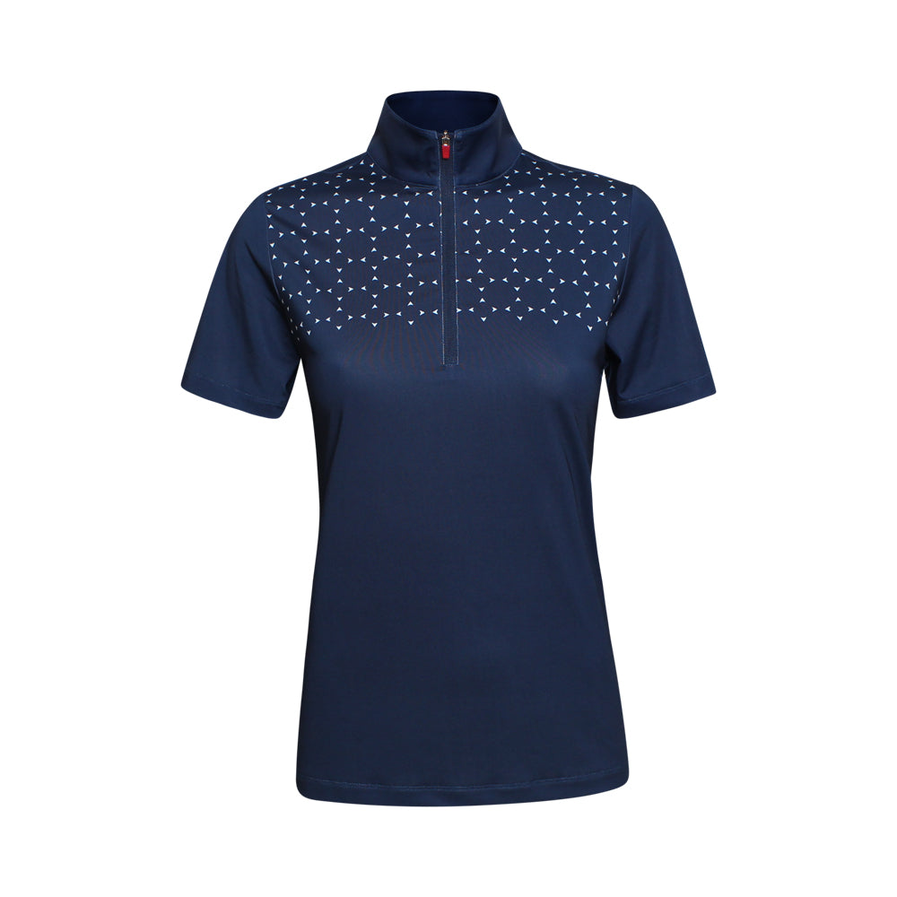 Icon-Poloshirt für Damen, Marineblau