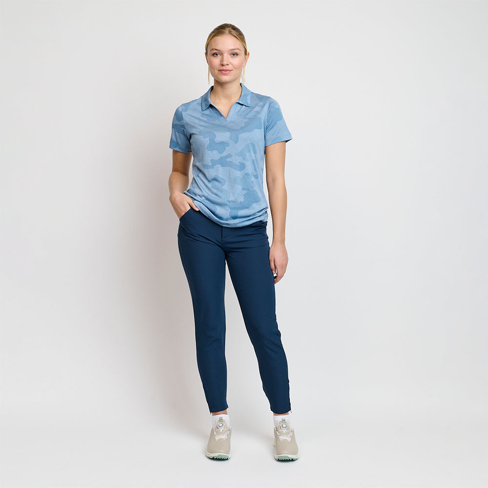 Camou-Polo für Damen, Captains Blue