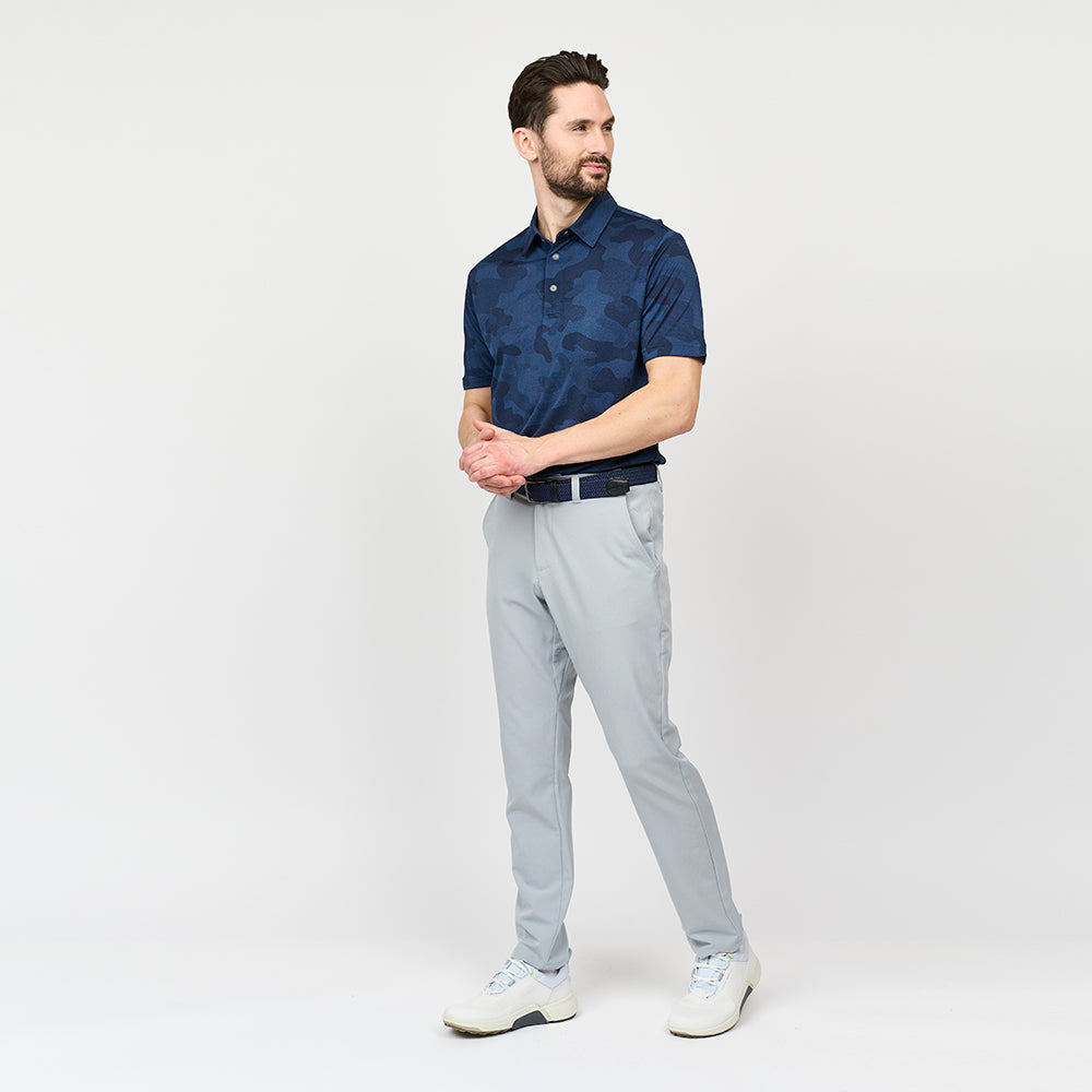Camou-Polo für Herren, Marineblau