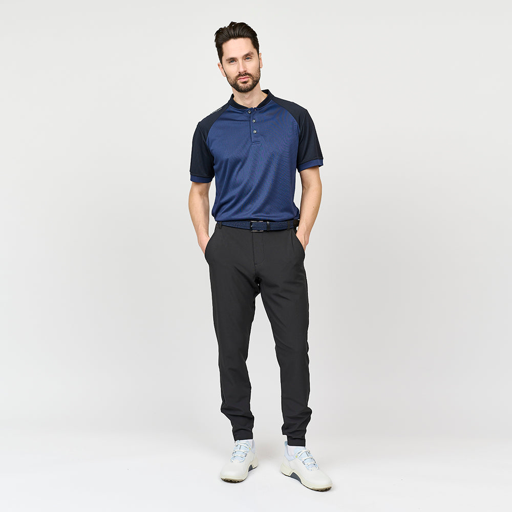 Bomber-Golfpolo für Herren, Marineblau