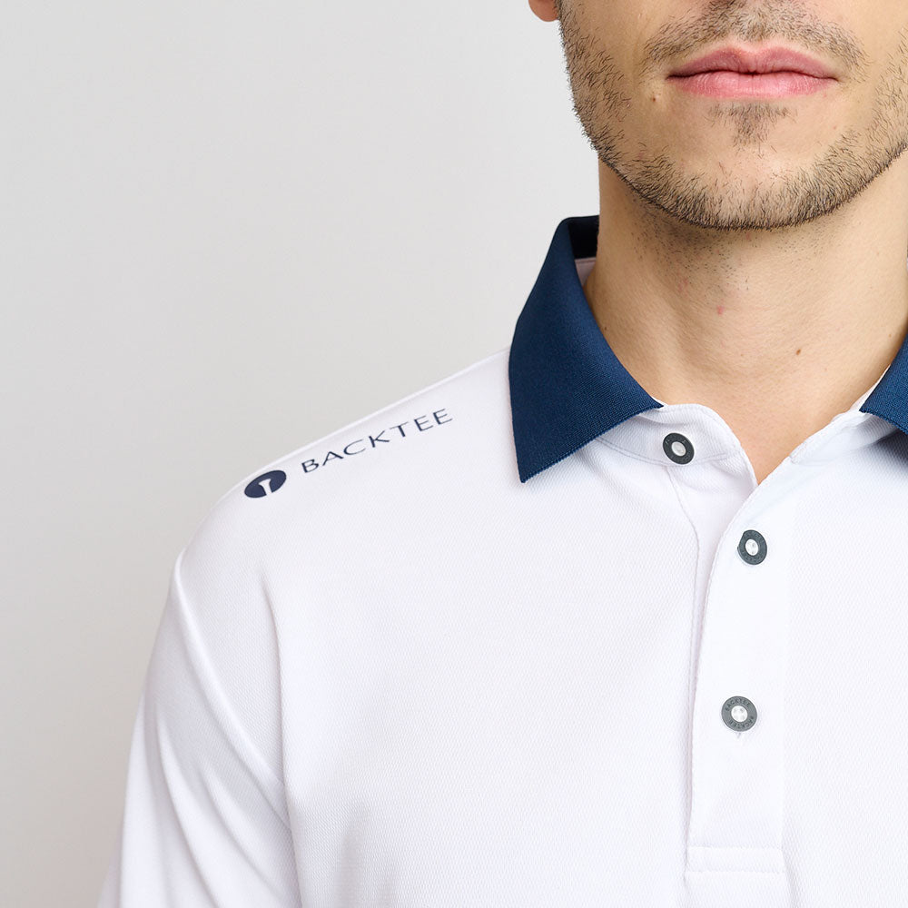 Hole-In-One-Poloshirt für Herren, Weiß