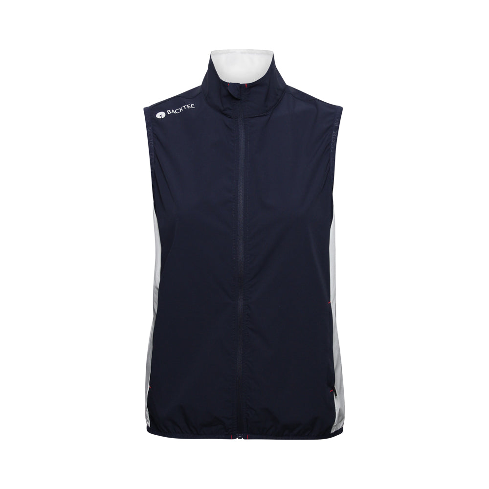 Damen Stretch-Windbreakerweste, Marineblau