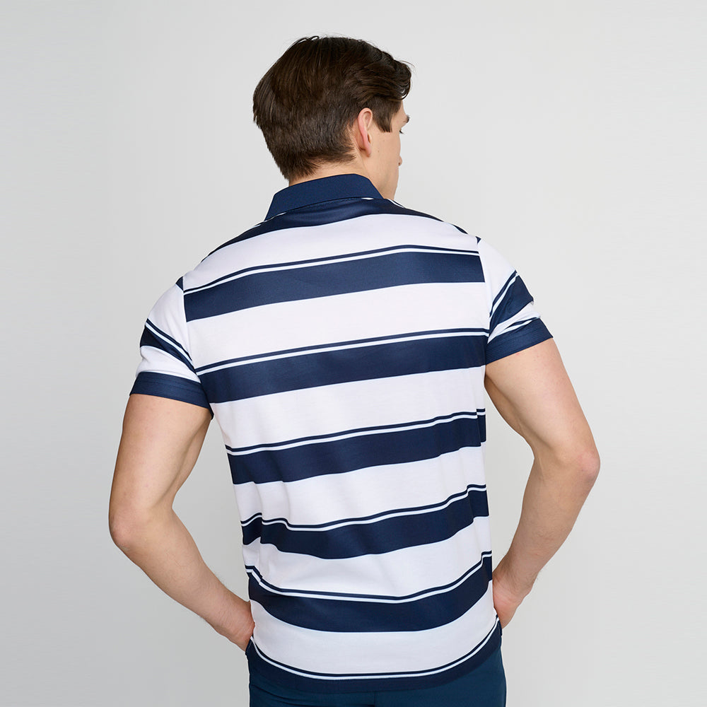 Horizontal Poloshirt für Herren, Marineblau