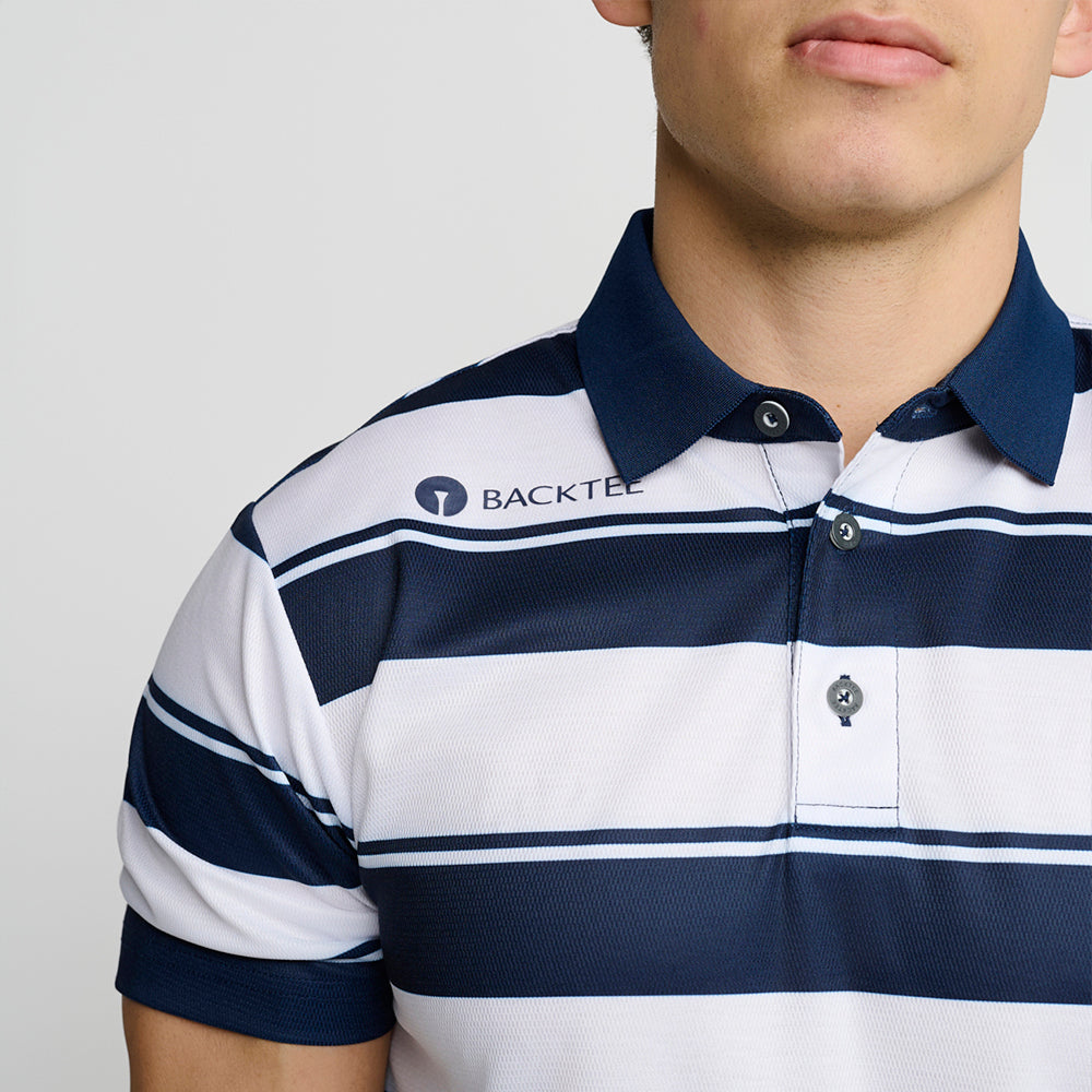 Horizontal Poloshirt für Herren, Marineblau