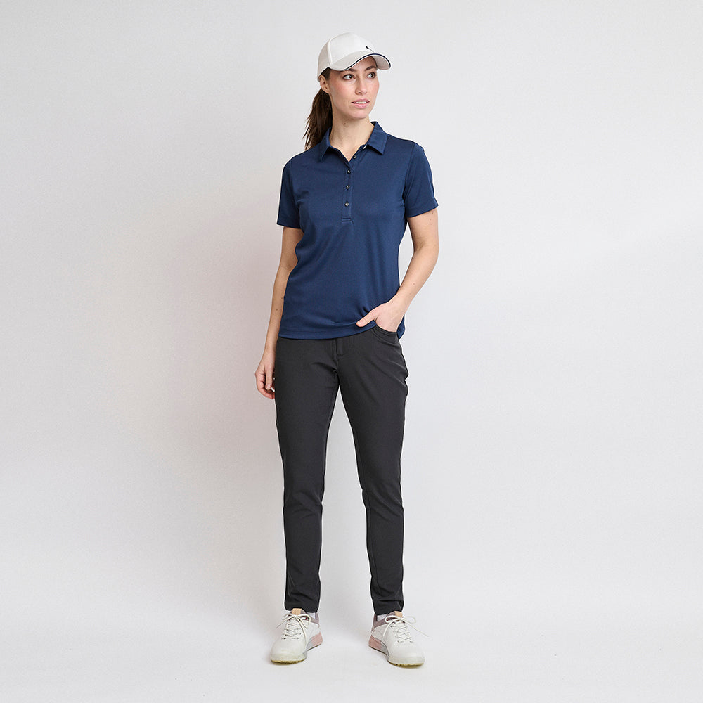 Performance-Poloshirt für Damen, Marineblau