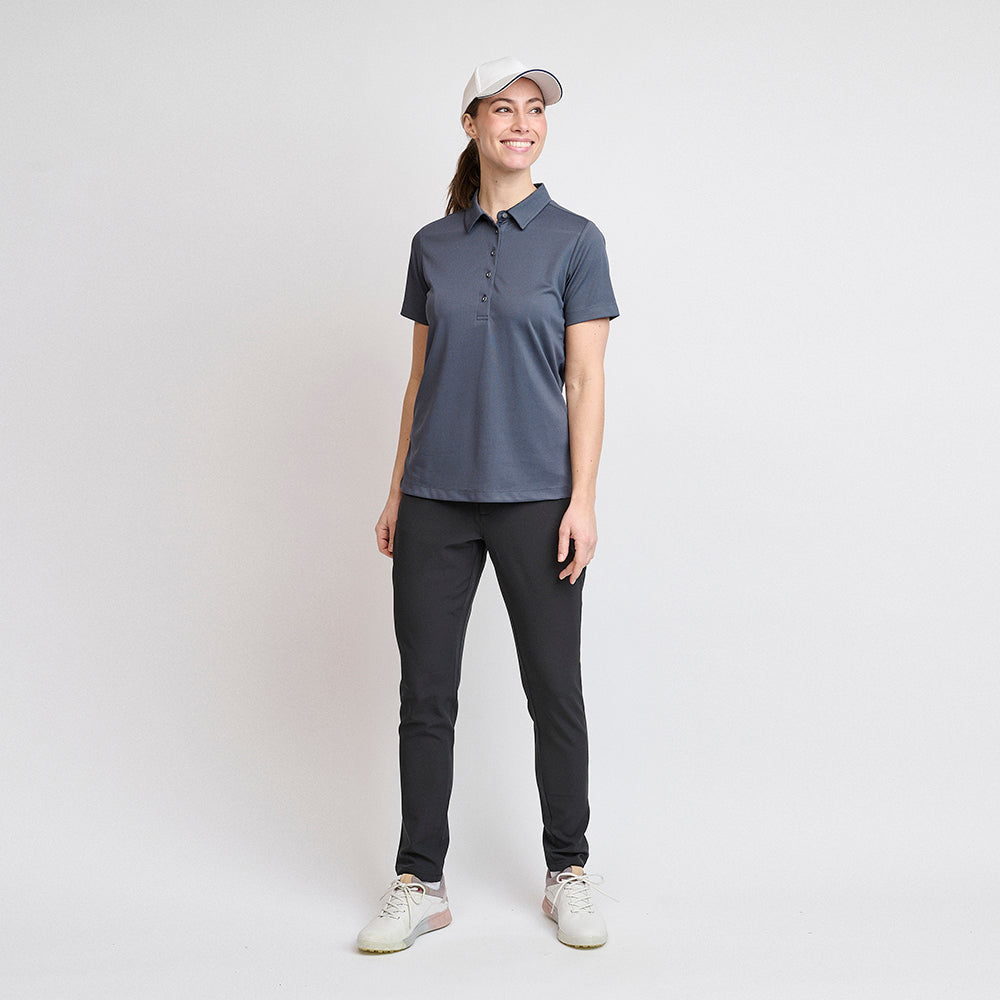 Performance-Poloshirt für Damen, Ombre Blue