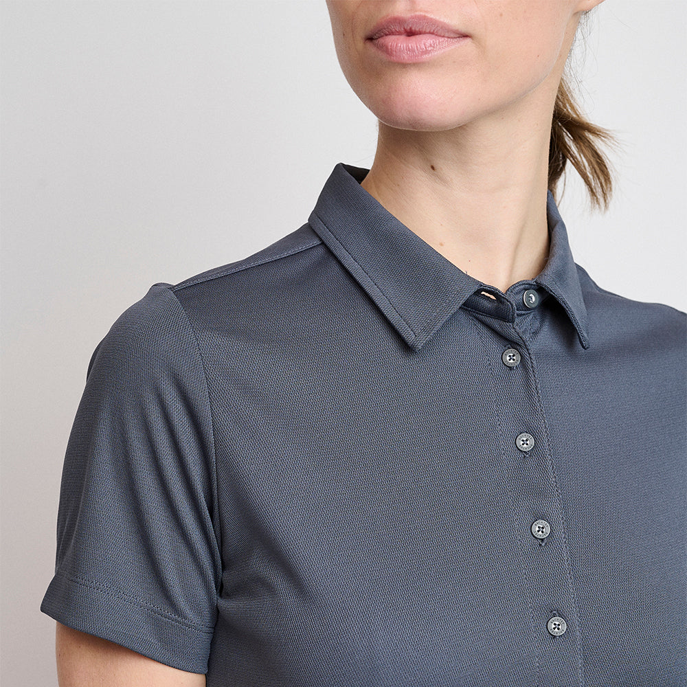 Performance-Poloshirt für Damen, Ombre Blue