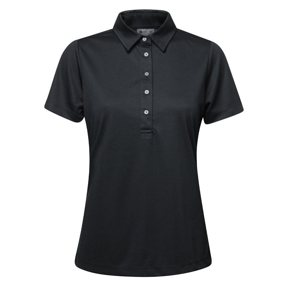 Performance-Poloshirt für Damen, Schwarz