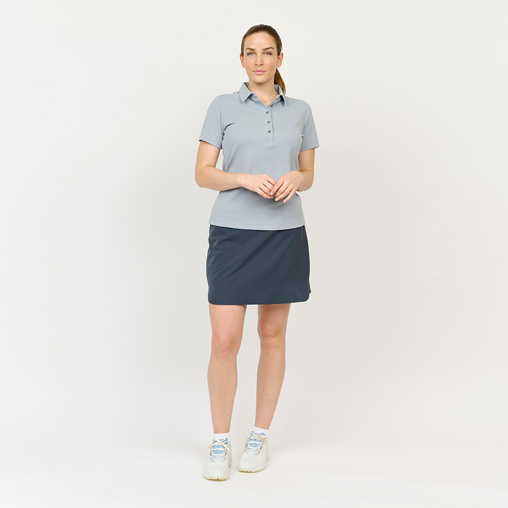Performance-Poloshirt für Damen, Hellgrau