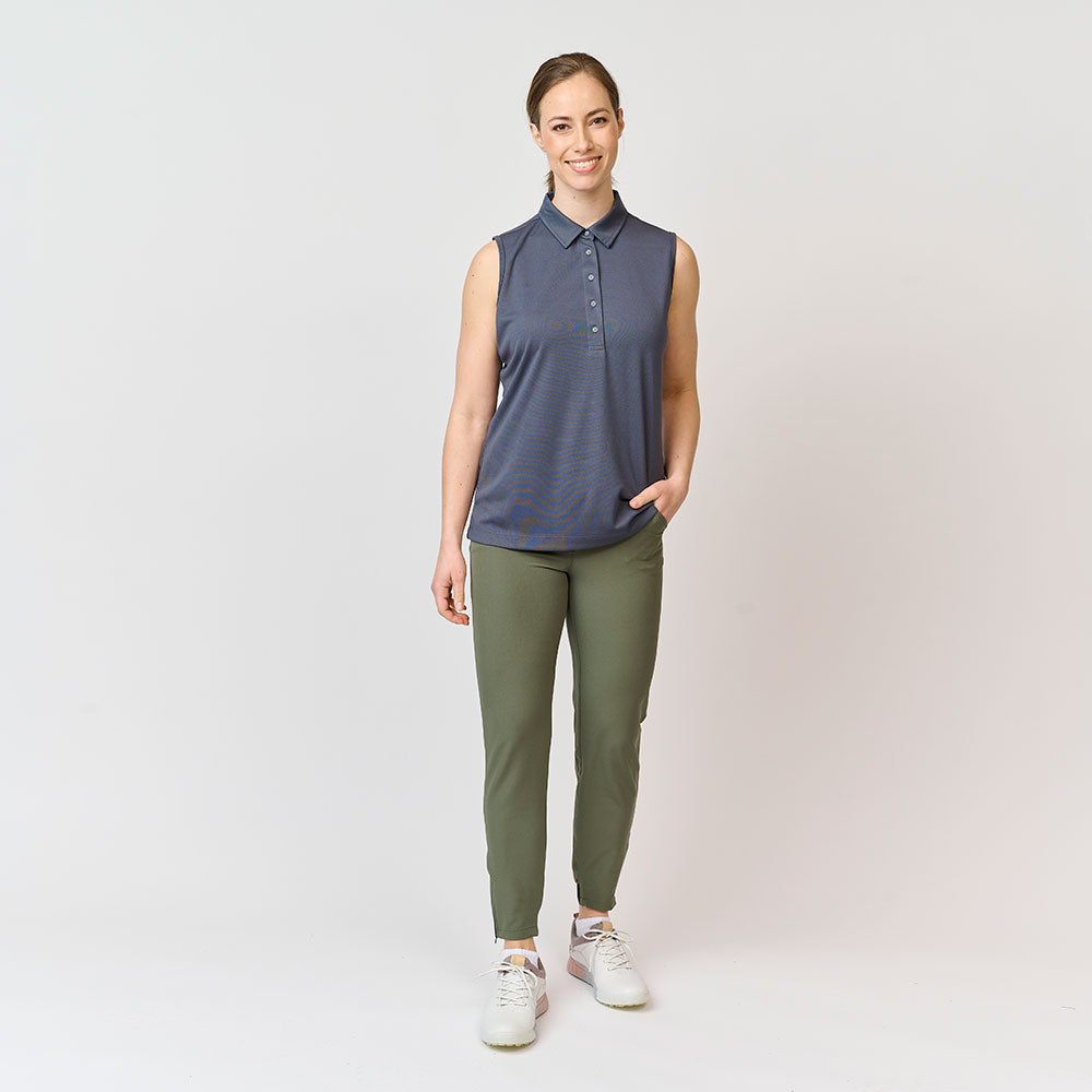 Performance-Poloshirt für Damen, Ombre Blue