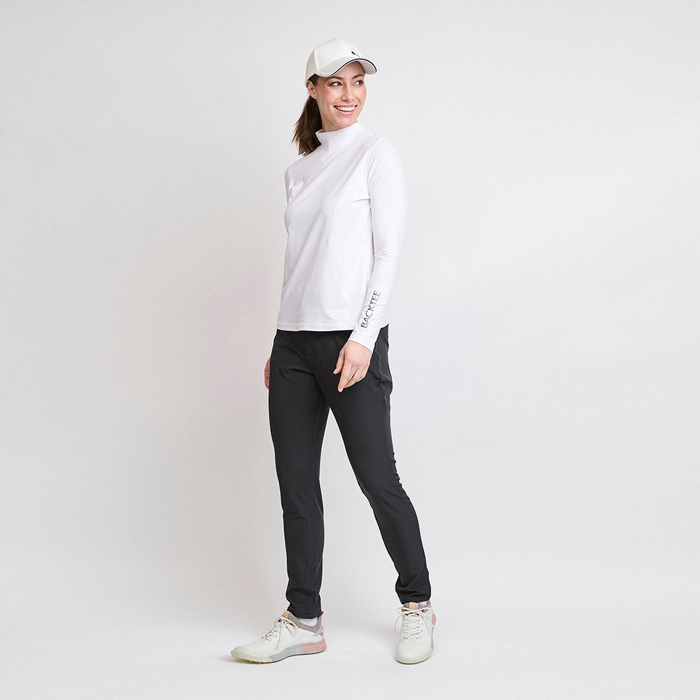 First Skin Rollkragenpullover für Damen, Weiß