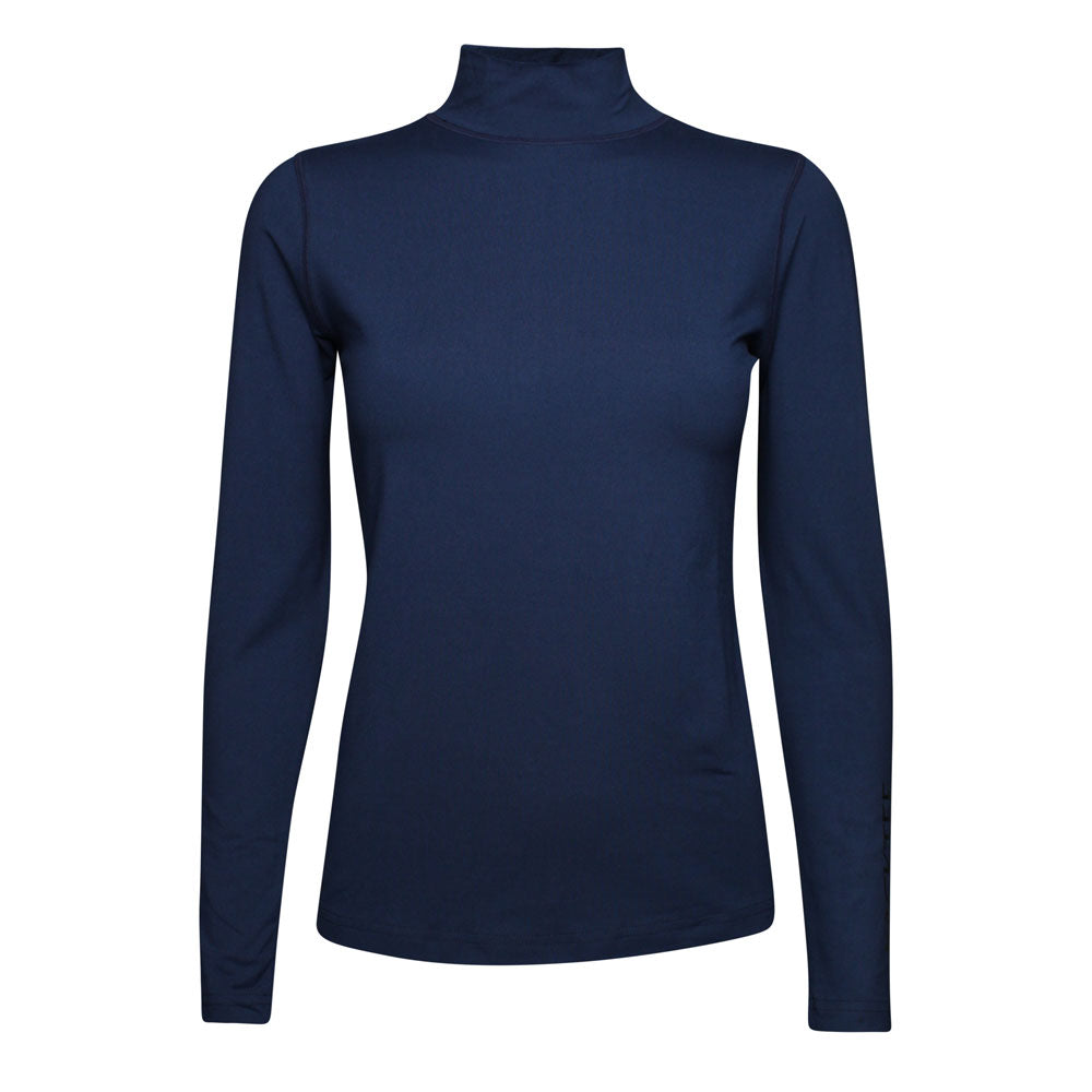 Rollkragenpullover von First Skin für Damen, Marineblau