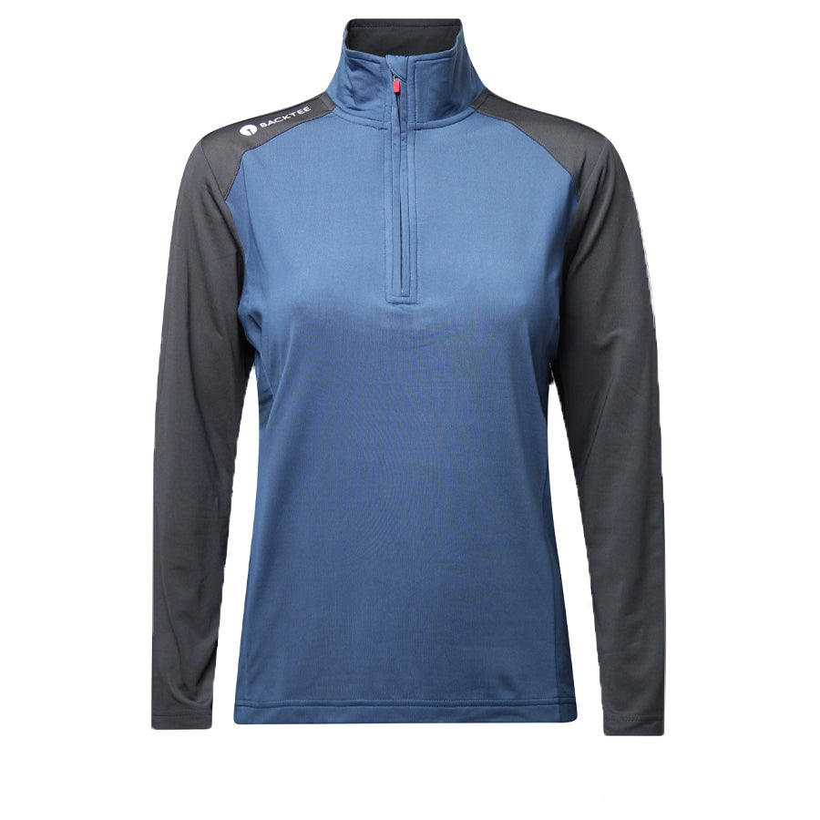 Baselayer mit Reißverschluss für Damen, Ensign Blue