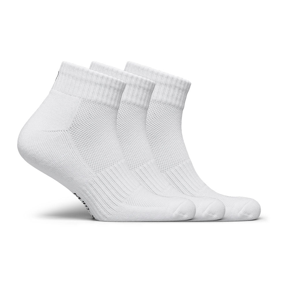BACKTEE Knöchelsocken 3er-Pack, Weiß
