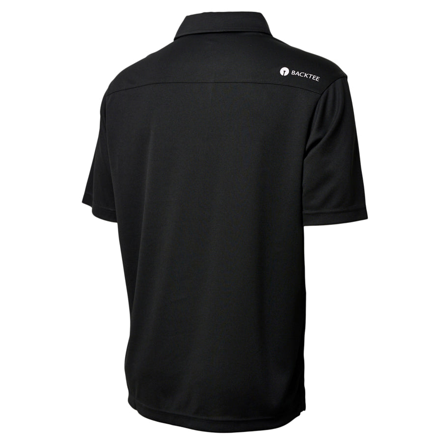 Performance-Poloshirt für Herren, Schwarz