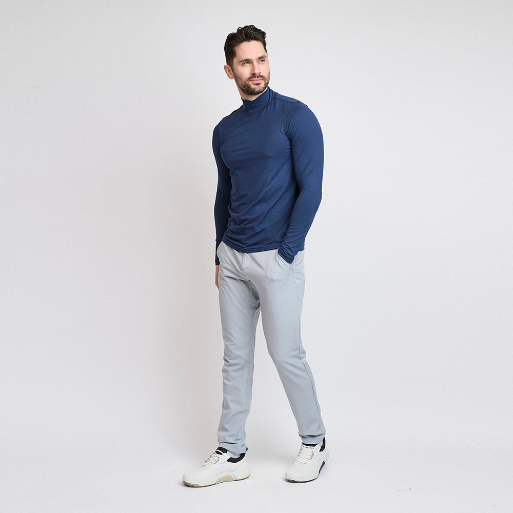 Rollkragenpullover von First Skin für Herren, Marineblau