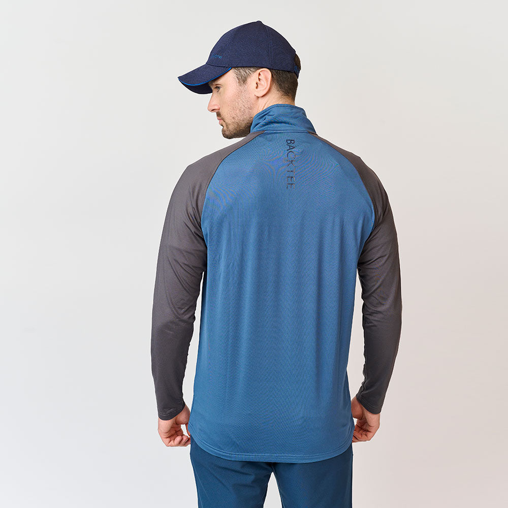 Baselayer mit Reißverschluss für Herren, Ensign Blue