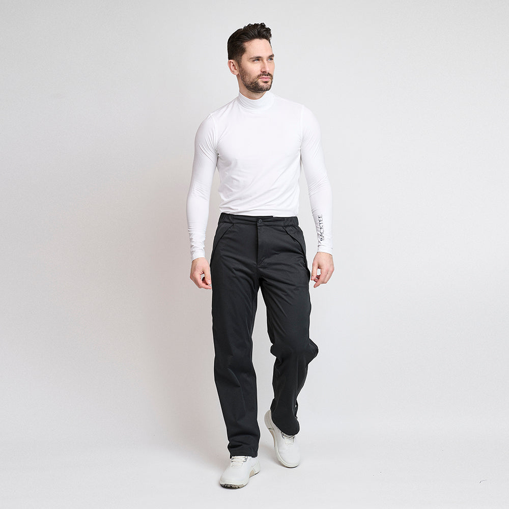 Herren 4Way Stretch Pro Regenhose, Schwarz