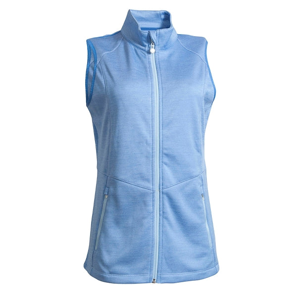 Melange Midlayer-Weste für Damen, Blue Bell