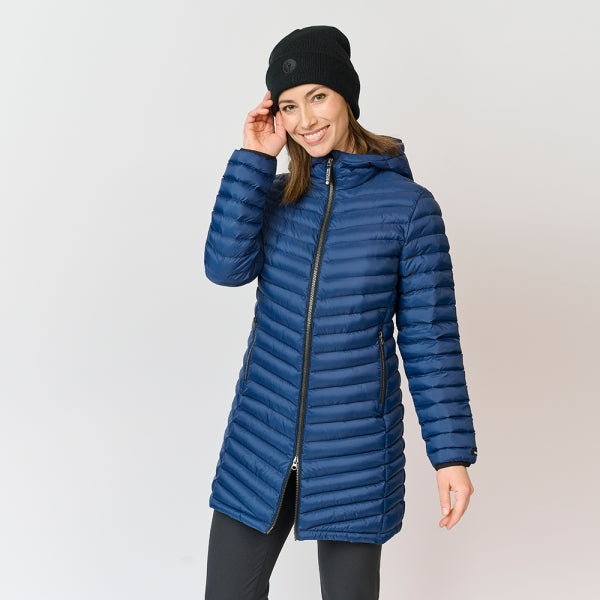 Recycelte Damenjacke, Marineblau