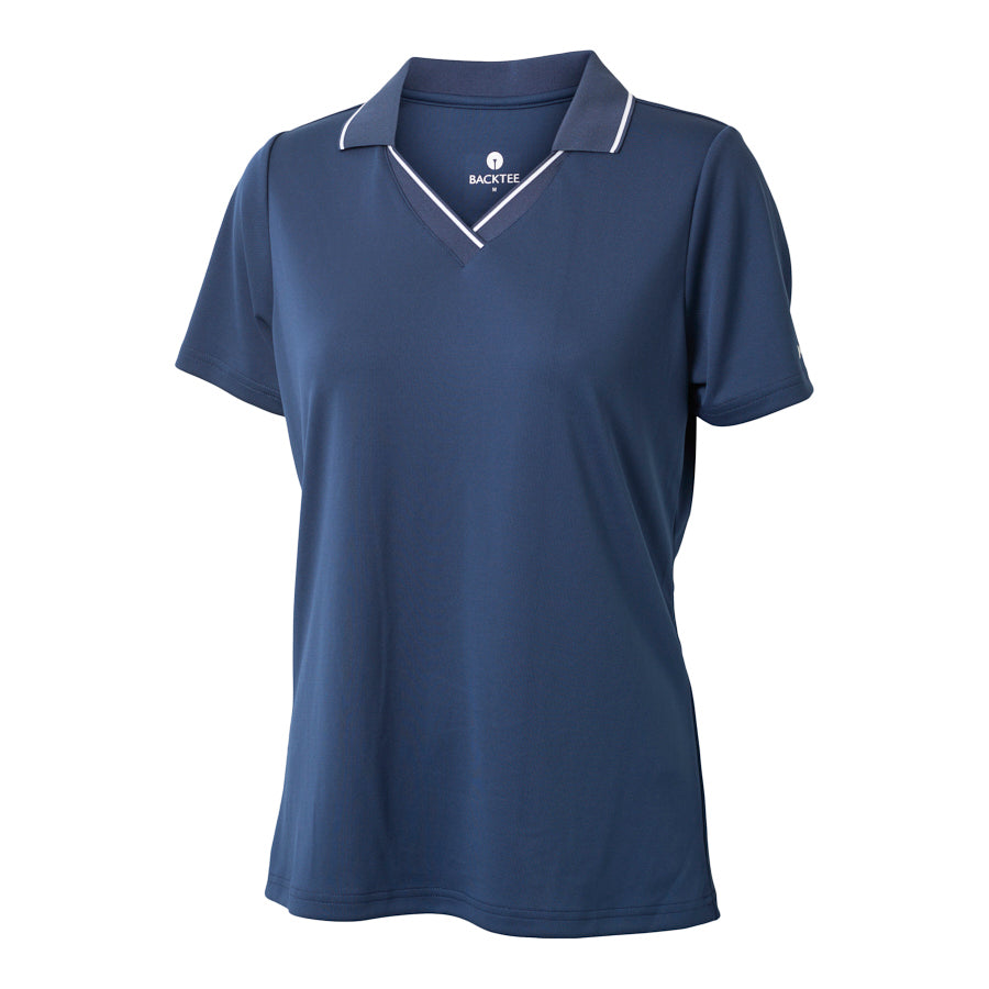 Damen-Shield-Poloshirt, Marineblau