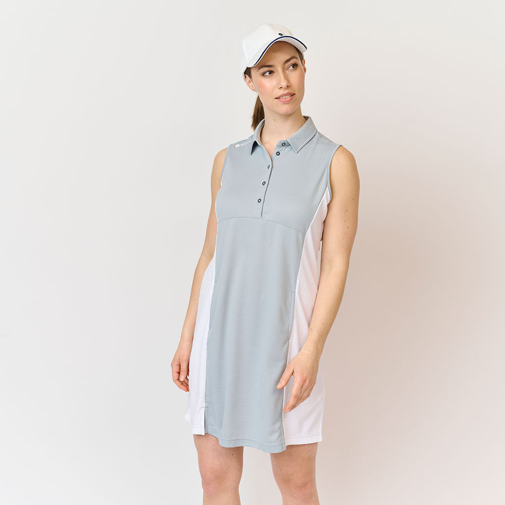 Dobby-Sportkleid für Damen, Hellgrau