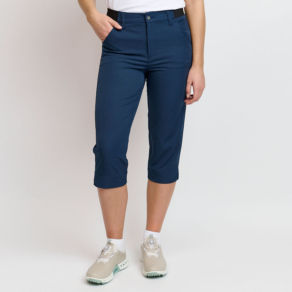 Leichte Performance-Caprihose für Damen, Marineblau