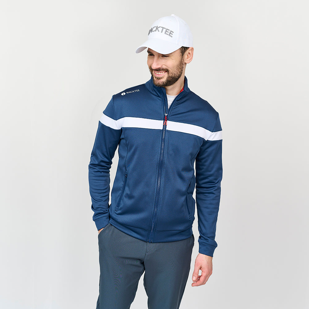 Herren Shield Full Zip Midlayer, Marineblau